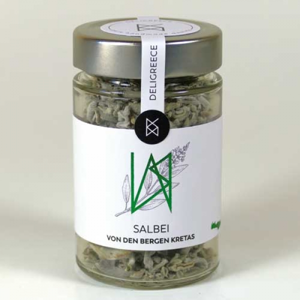 Salbei, Wildsammlung, Kreta, 20g Glas