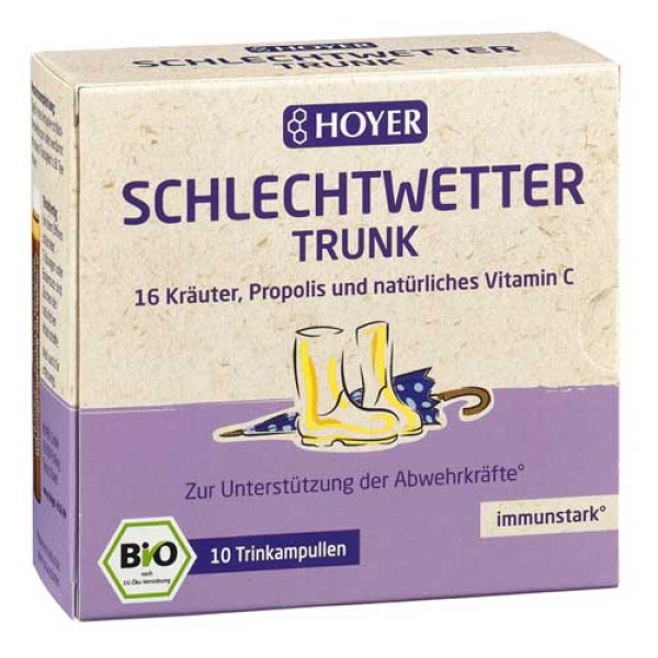 Schlechtwetter-Trunk Bio-Trinkampullen