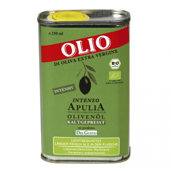 DelGusto Olivenöl INTENSO, Bio, kräftig