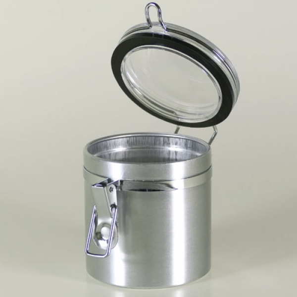 Bügelverschlussdose mit Sichtdeckel, 250ml, 80x80mm