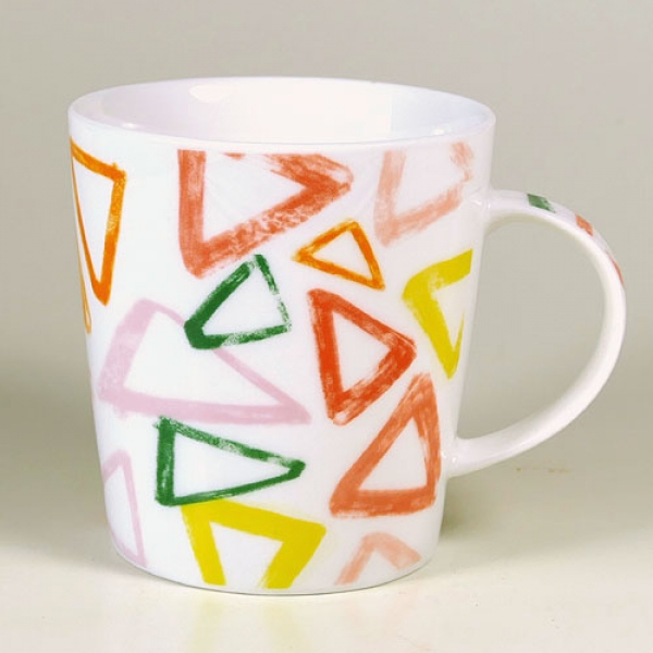Tasse Dreiecke, Brilliantporzellan