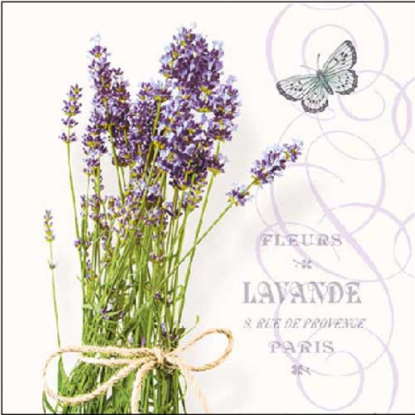 Cocktail-Servietten "Bunch of Lavender" 25x25cm