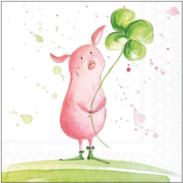 Lunch-Servietten "Sweet and lucky" 33x33cm