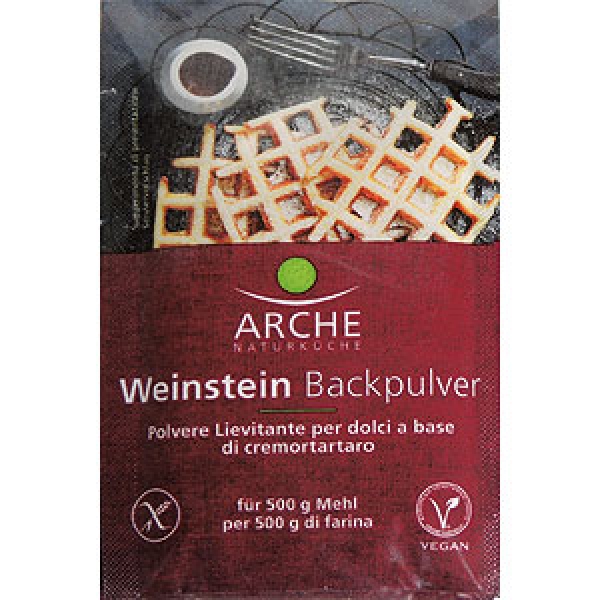 Arche Weinstein Backpulver, Bio, 3x18g