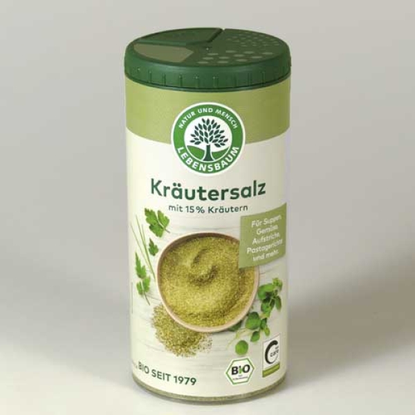 Lebensbaum Kräutersalz, Streudose, Biogewürz
