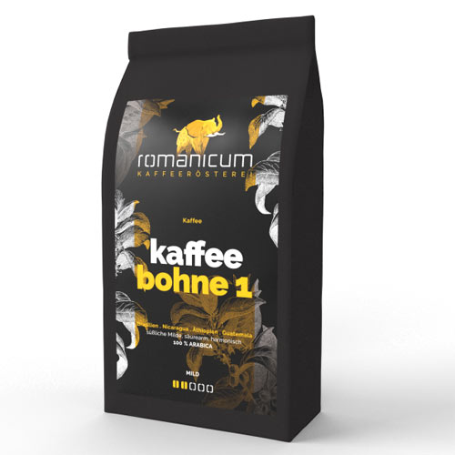 Kaffee Bohne1, gemahlen, Romanicum