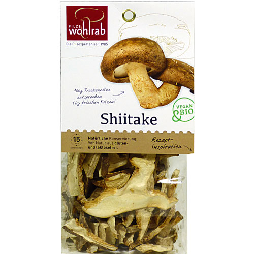 Shiitake, Pilze getrocknet, Bio