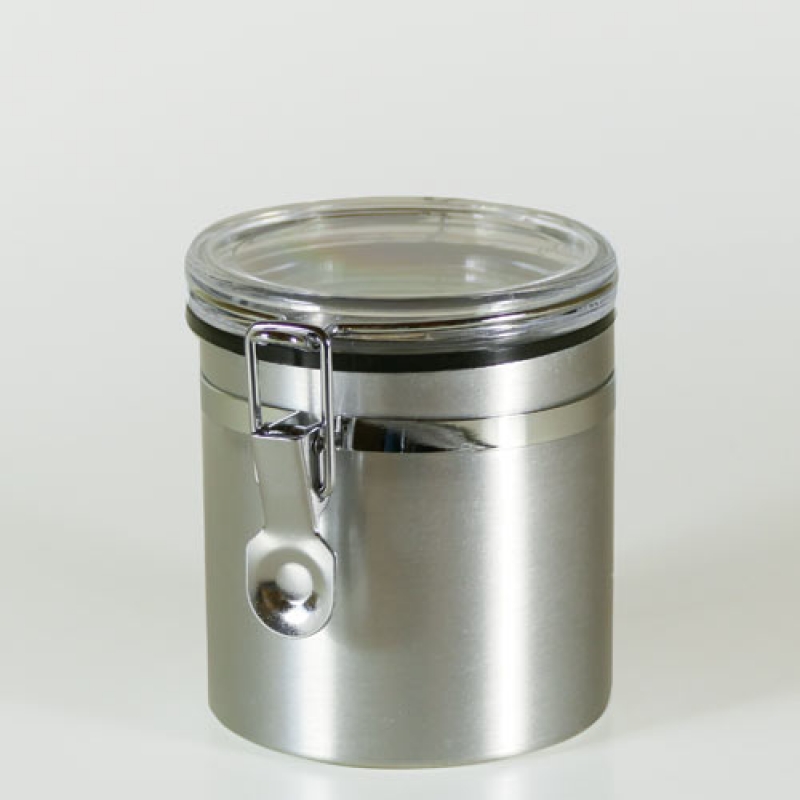 Bügelverschlussdose mit Sichtdeckel, 250ml, 80x80mm