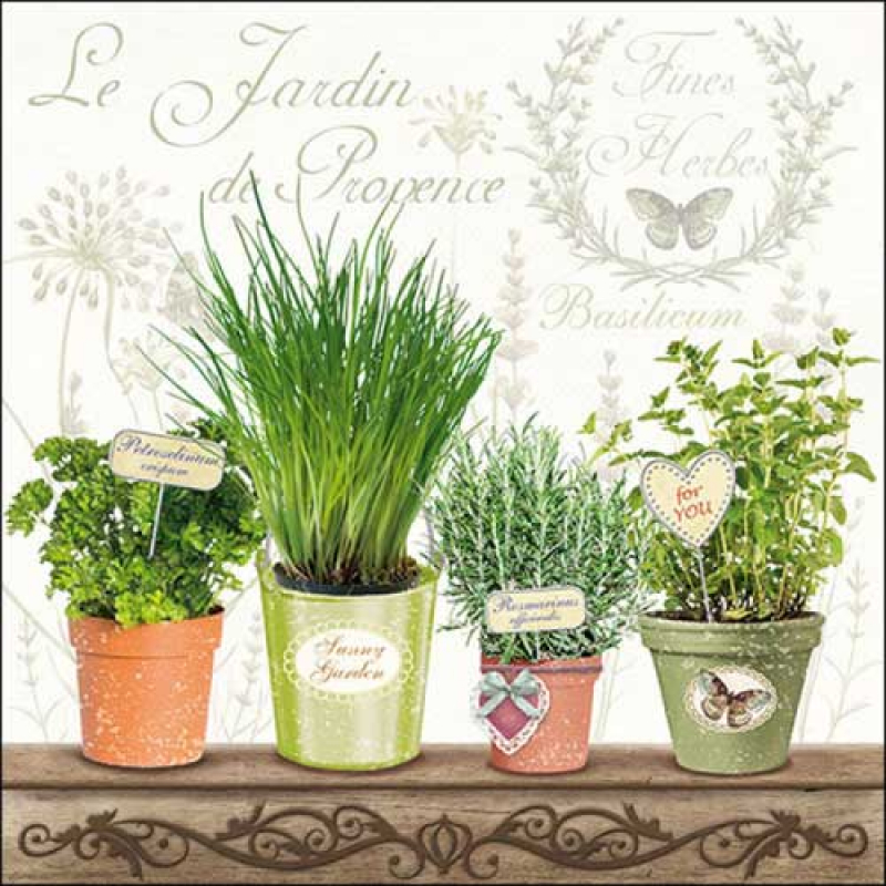 Lunch-Servietten "Le Jardin de Provence" 33x33cm