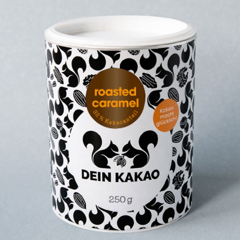 Schokoladenpulver "roasted caramel" Dein Kakao