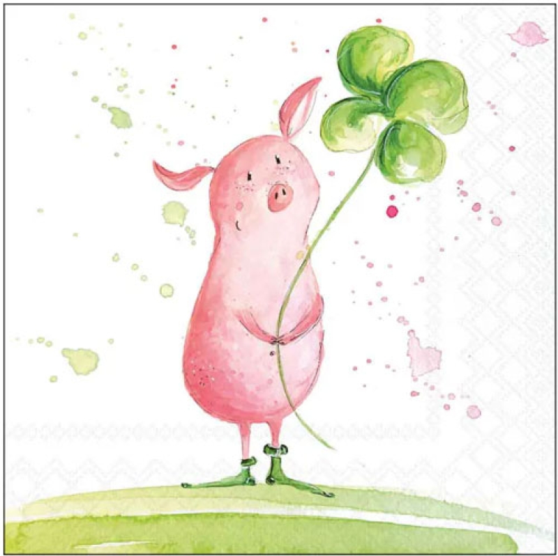 Lunch-Servietten "Sweet and lucky" 33x33cm