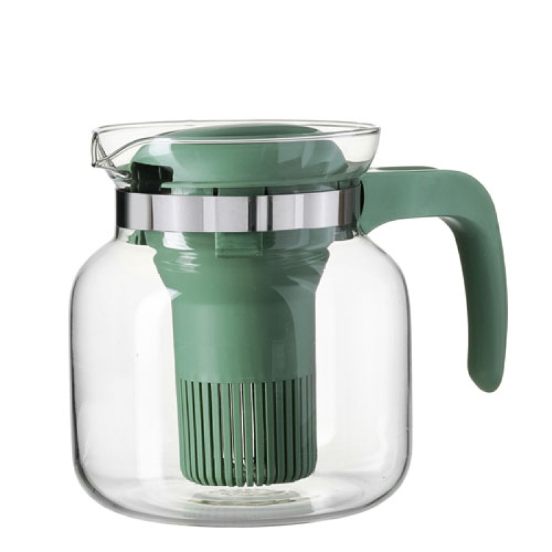 Teekanne Salvia aus Glas mit Siebeinsatz 1L