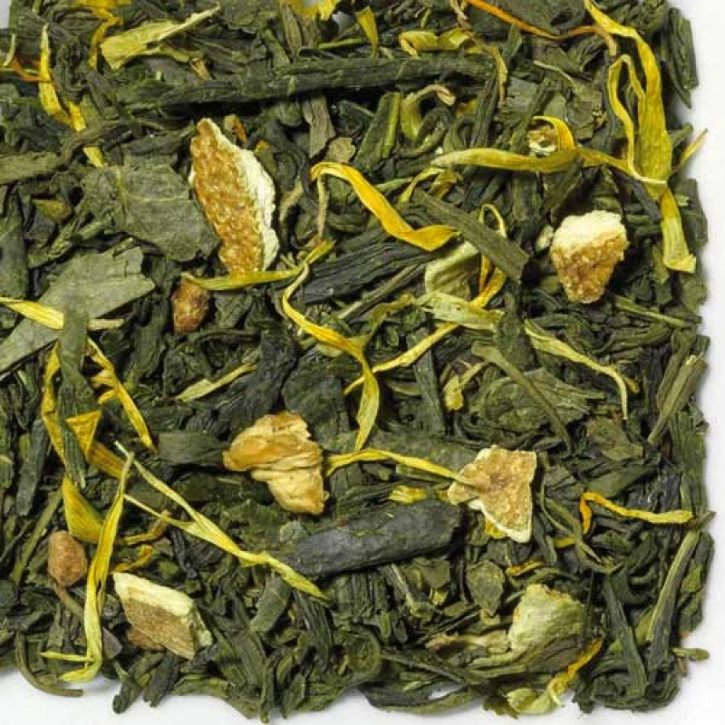 Grüner Tee Sencha Mandarin, Biotee