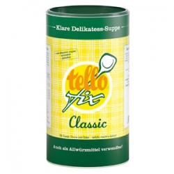 Tellofix Classic, Klare Delikatess-Suppe, 900 g Dose = 45 Liter