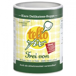 Tellofix Frei von, Klare Delikatess-Suppe, 650 g Dose= 32,5 Liter